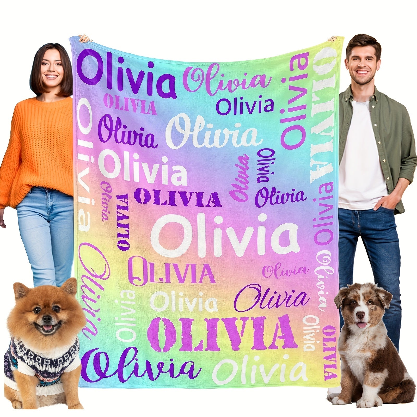 Personalized Family Keepsake Blanket - Printed Photo Throw