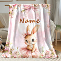 Custom Cat Photo Blanket - Personalized Throw for Cat Owners and Families