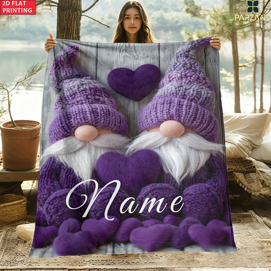 Personalized Sofa Comfort Throw - Custom Family Story Blanket