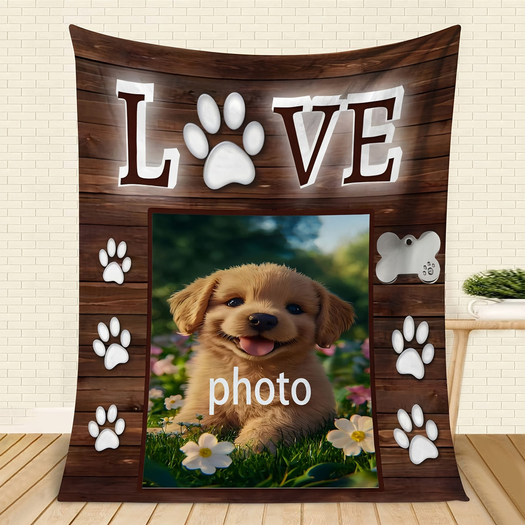Personalized Memory Collection Blanket - Custom Family Story Design