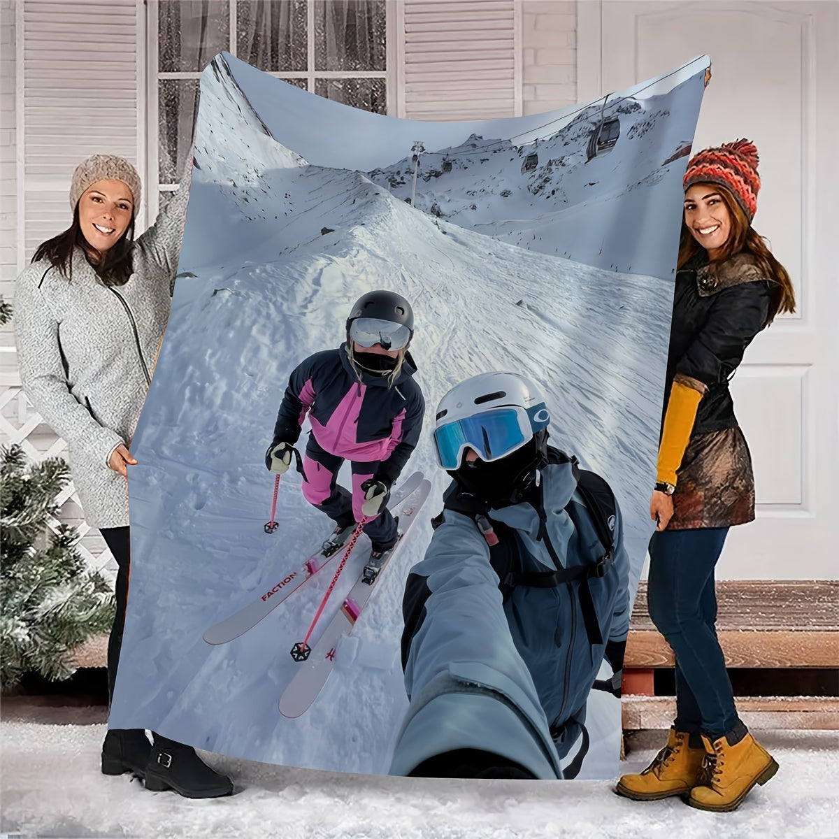Custom Picture Home Blanket - Meaningful Family Gift