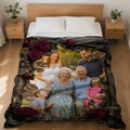 Personalized Mother's Comfort Throw - Custom Family Photo Design