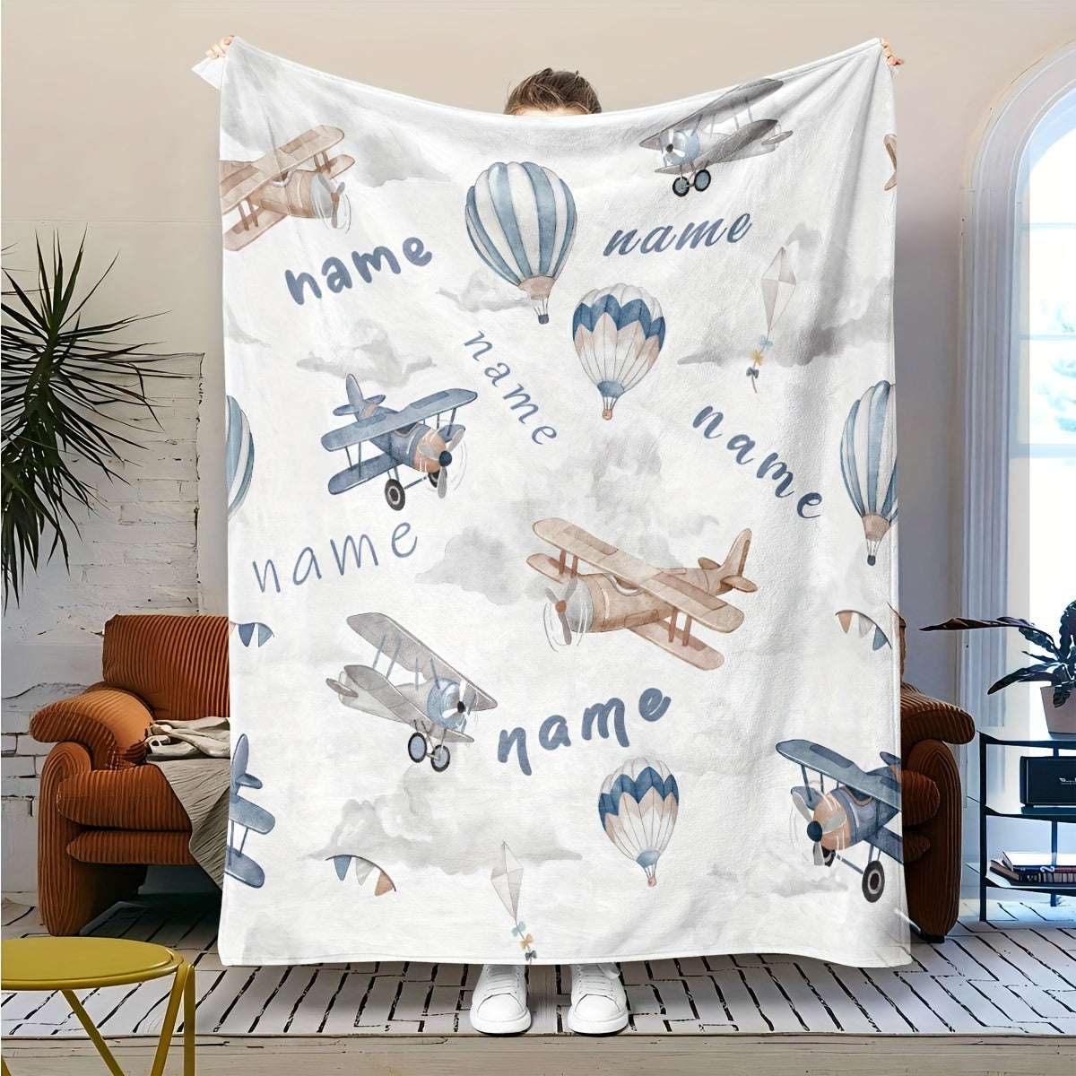 Custom Family Keepsake Throw - Soft Flannel Home Accent