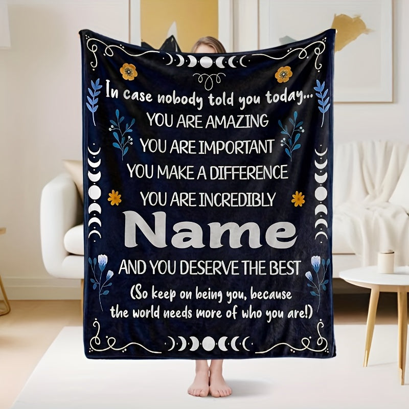 Custom Dad Story Blanket - Personalized Family Photos and Moments