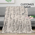 Personalized Memory Throw for Couch - Family Keepsake Gift