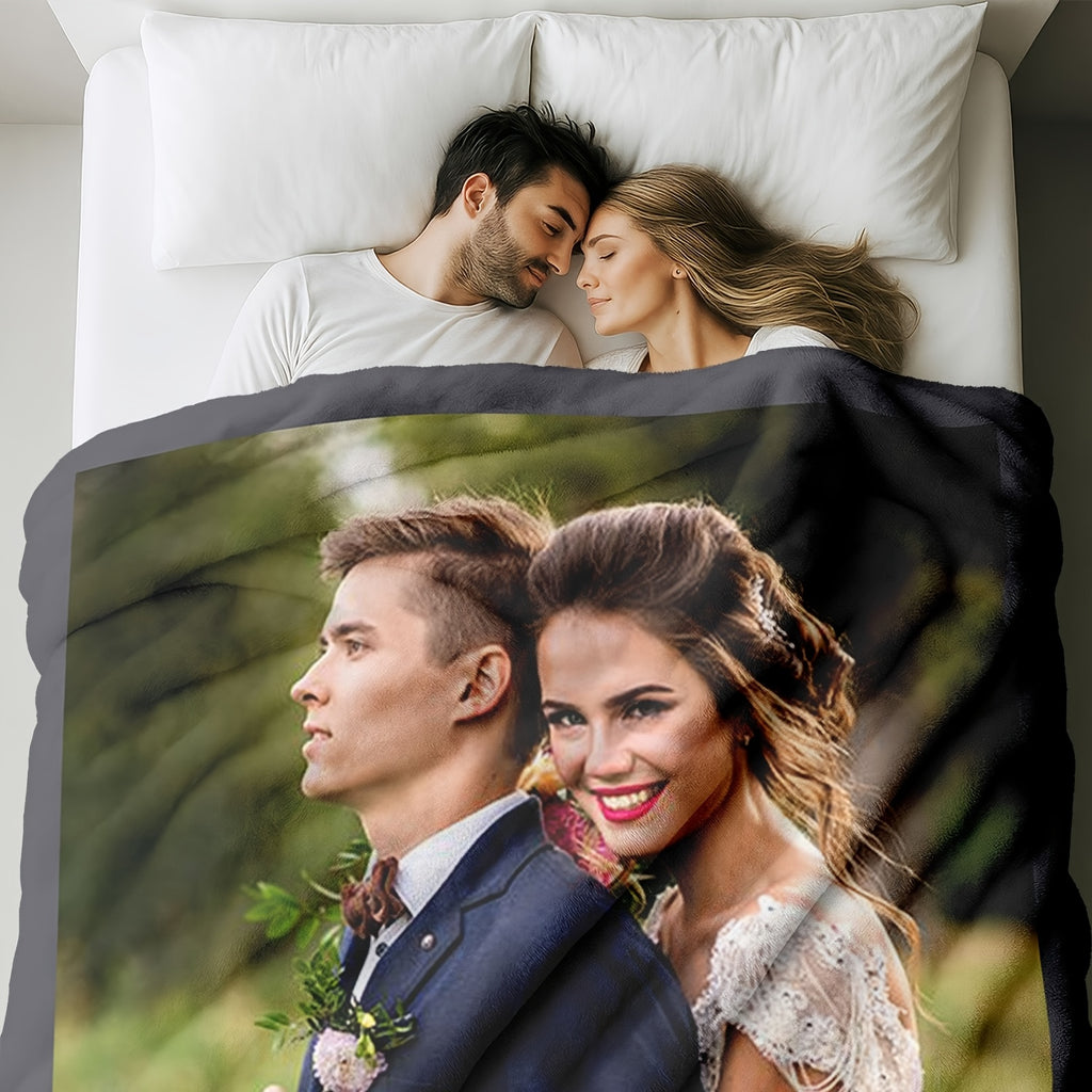 Custom Memorial Blanket - Personalized Photo Throw for Remembrance and Tribute