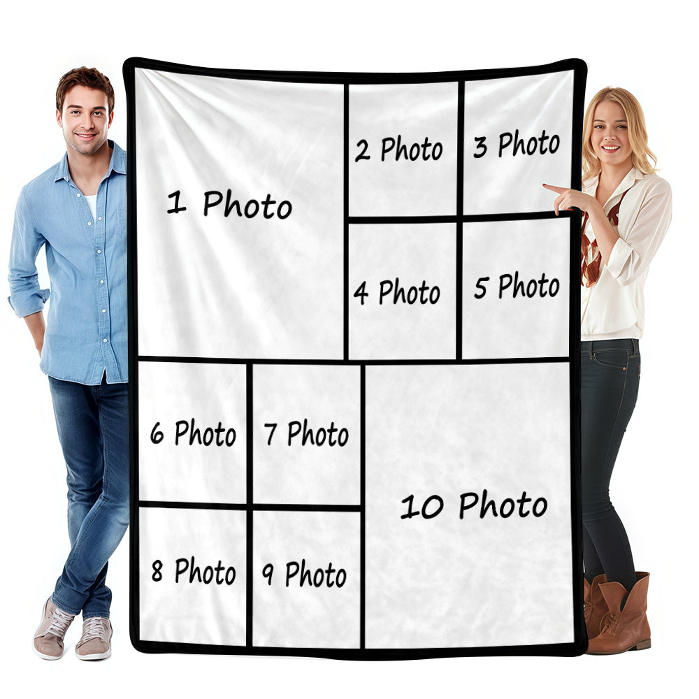 Personalized Printed Blanket - Custom Photos and Memories