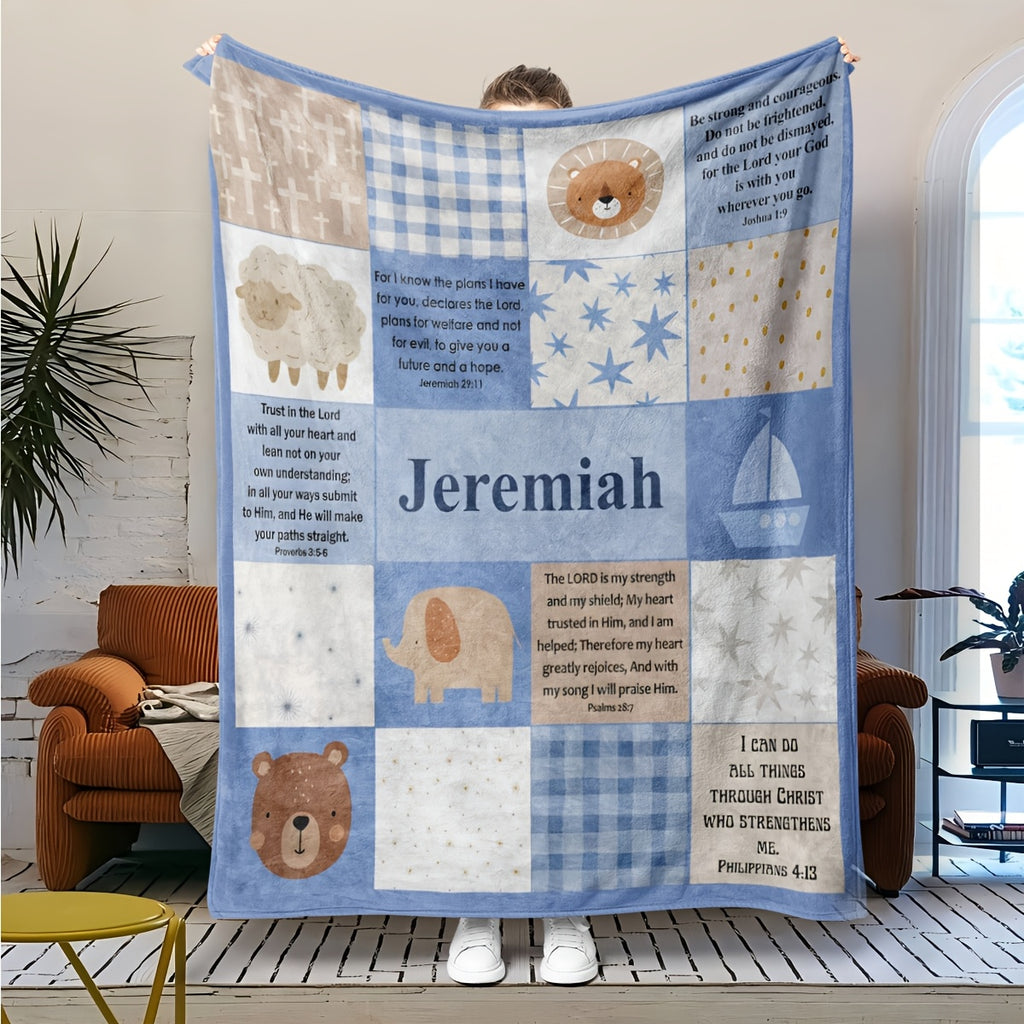 Personalized Kids Comfort Throw - Custom Family Photo Design