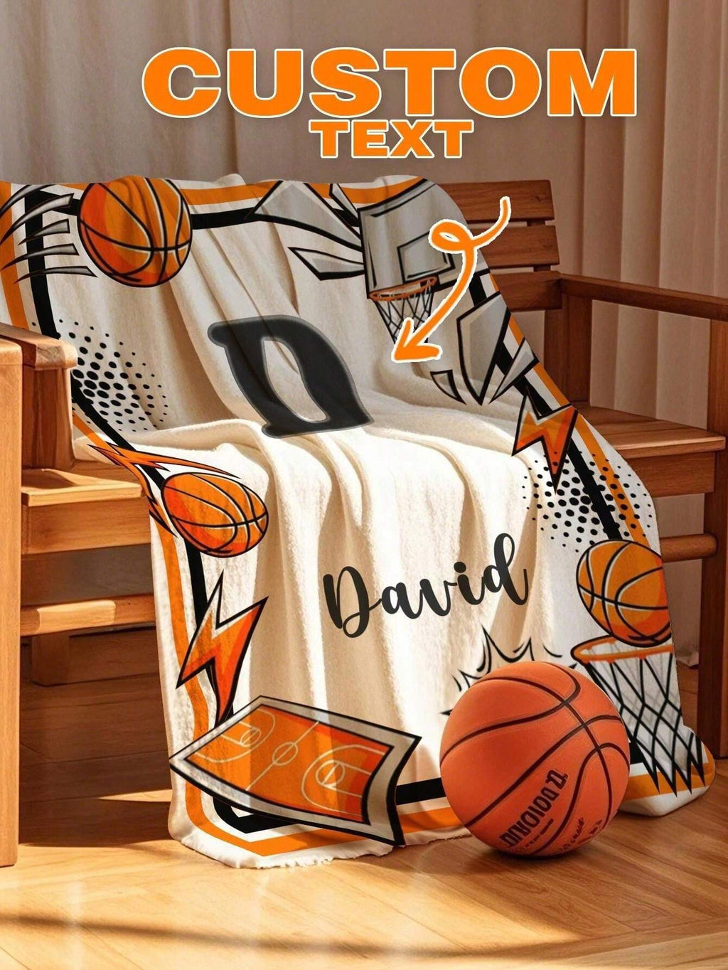 Personalized Flannel Blanket - Soft Custom Name Throw for Cozy Everyday Comfort
