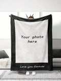 Custom Name Flannel Blanket - Personalized Throw for Bed, Sofa, Outdoor Use