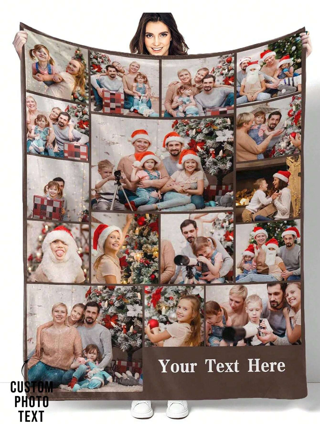 Custom Flannel Photo Blanket - Personalized Throw for Bed, Sofa and Home Use