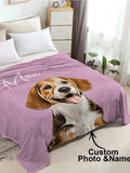 Custom Photo Blanket - Personalized Photo and Text Collage Throw for Gifts
