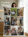 Custom Photo Flannel Blanket - Personalized Throw for Family and Birthday Gifts