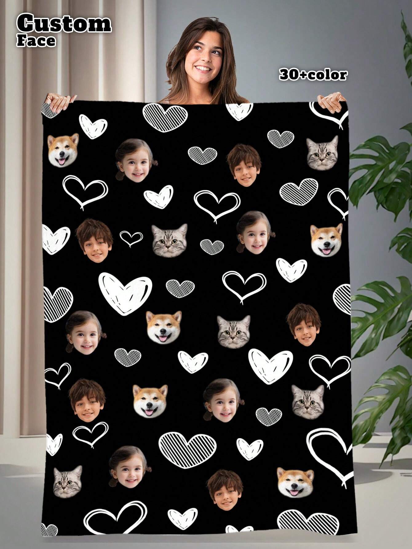 Custom Flannel Blanket - Soft Personalized Throw for Sofa, Bed and Home Use