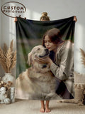 Custom Photo Blanket - Personalized Cozy Throw for Family Gifts, Couples and Cherished Memories