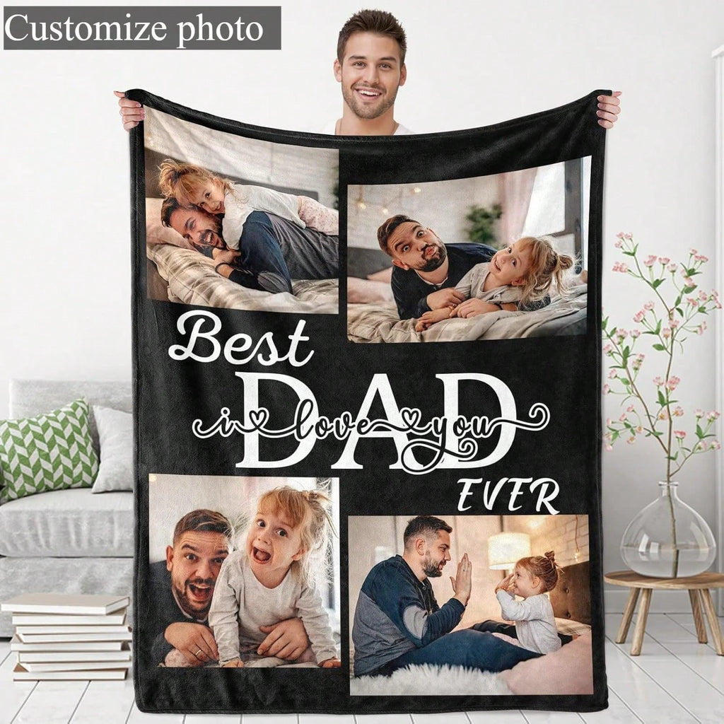 Custom Printed Memory Throw - Photo Flannel Blanket Design