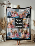 Personalized Flannel Photo Blanket - Soft Custom Throw for Cozy Home Comfort