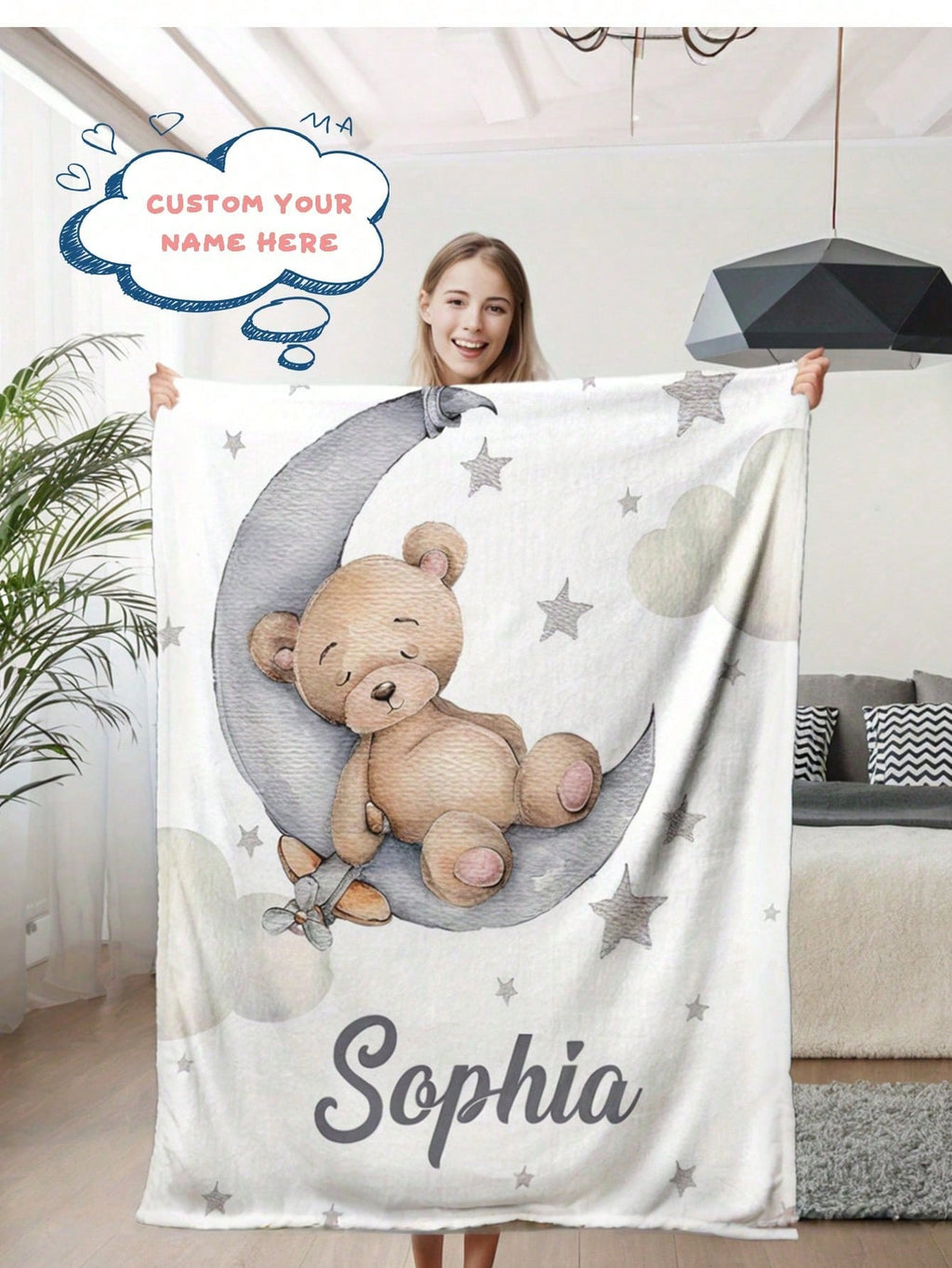 Personalized Photo Blanket - Soft Custom Memory Throw for Cozy Home Moments
