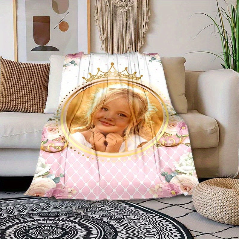 Custom Cat Photo Blanket - Cozy Keepsake for Animal Lovers