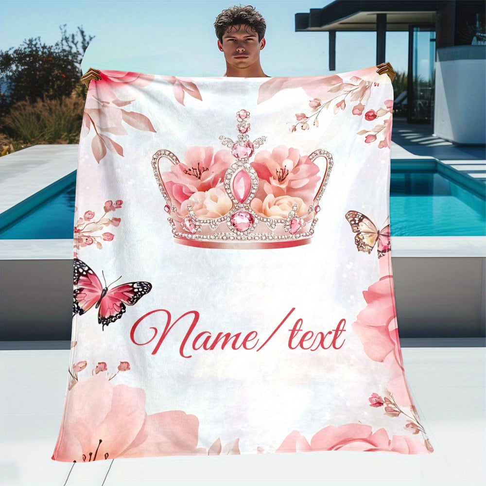 Custom Couple Blanket - Personalized Photo Throw for Romantic Memories
