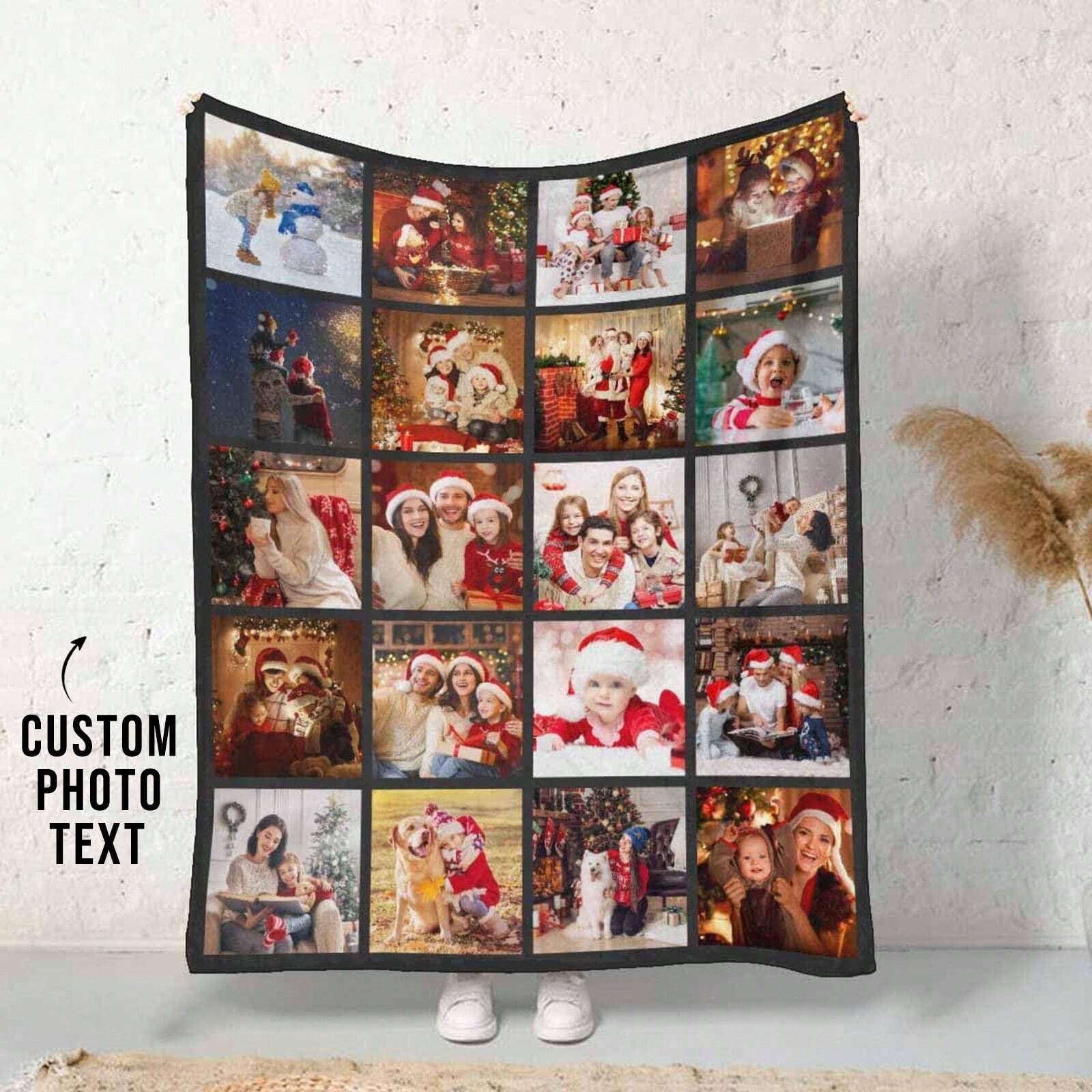 Personalized Photo Blanket - Soft Custom Memory Throw for Meaningful Love Gifts