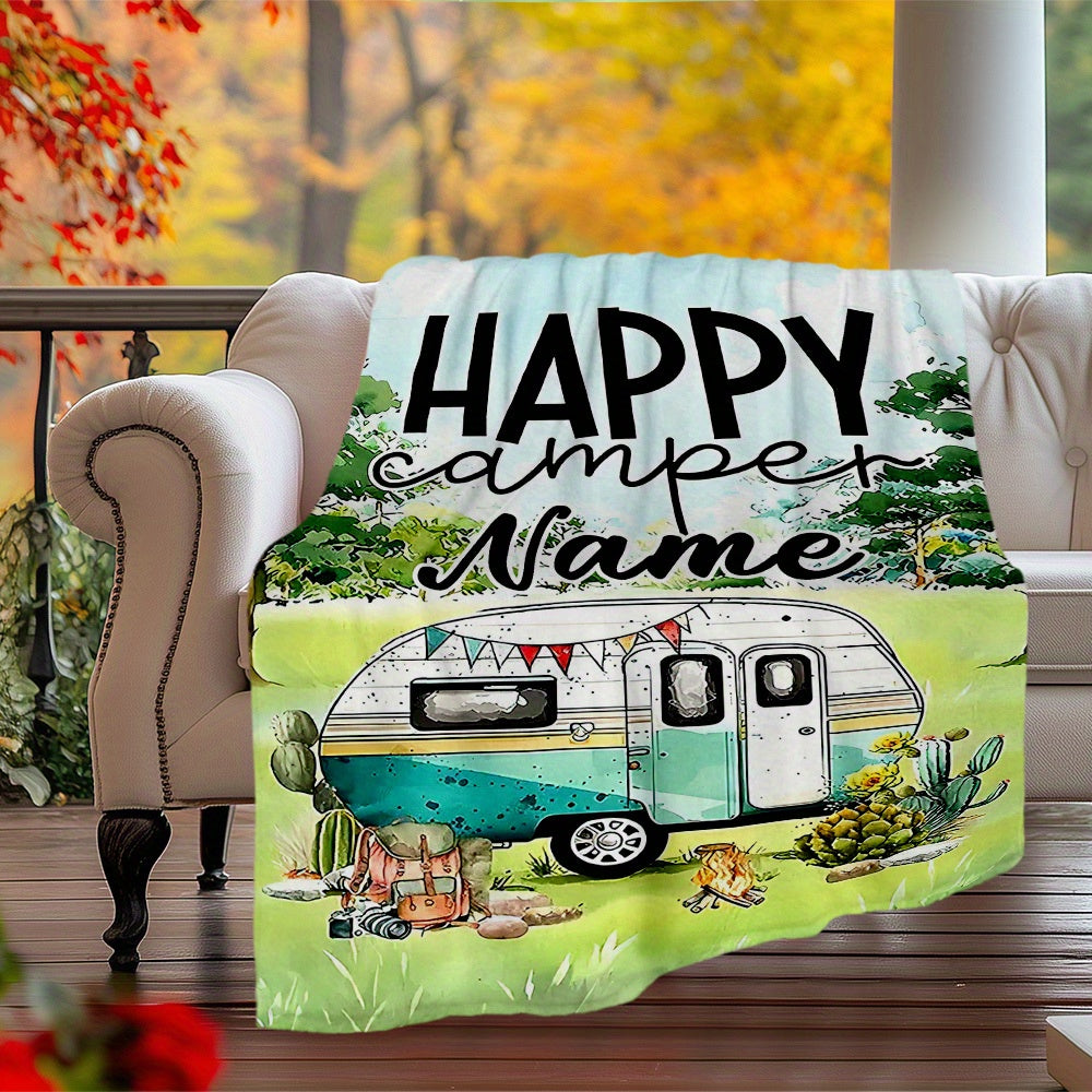 Personalized Student Story Throw - Custom Graduation Photo Design