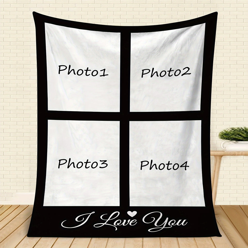 Personalized Photo Blanket - Custom Picture Blanket for Family