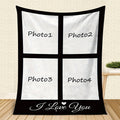 Personalized Photo Blanket - Custom Picture Blanket for Family