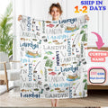 Personalized Family Throw Blanket - Soft Flannel Comfort