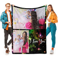 Personalized Fleece Blanket - Lightweight Comfort with Favorite Photos