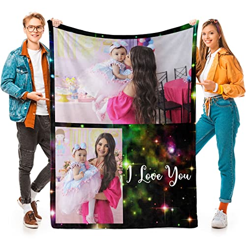 Personalized Fleece Blanket - Lightweight Comfort with Favorite Photos