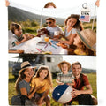 Custom Family Photo Blanket - Personalized Throw for Home and Travel