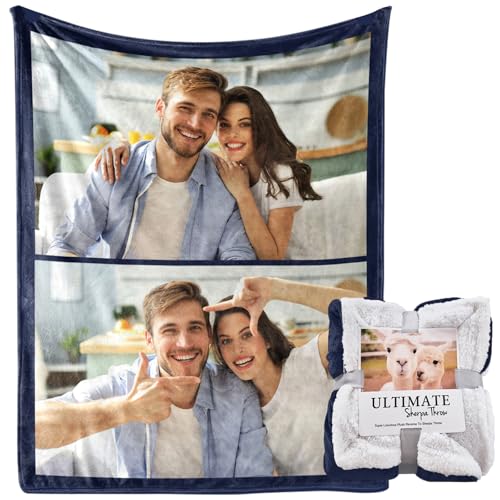Personalized Relaxation Blanket - Custom Family Photos for Home Living