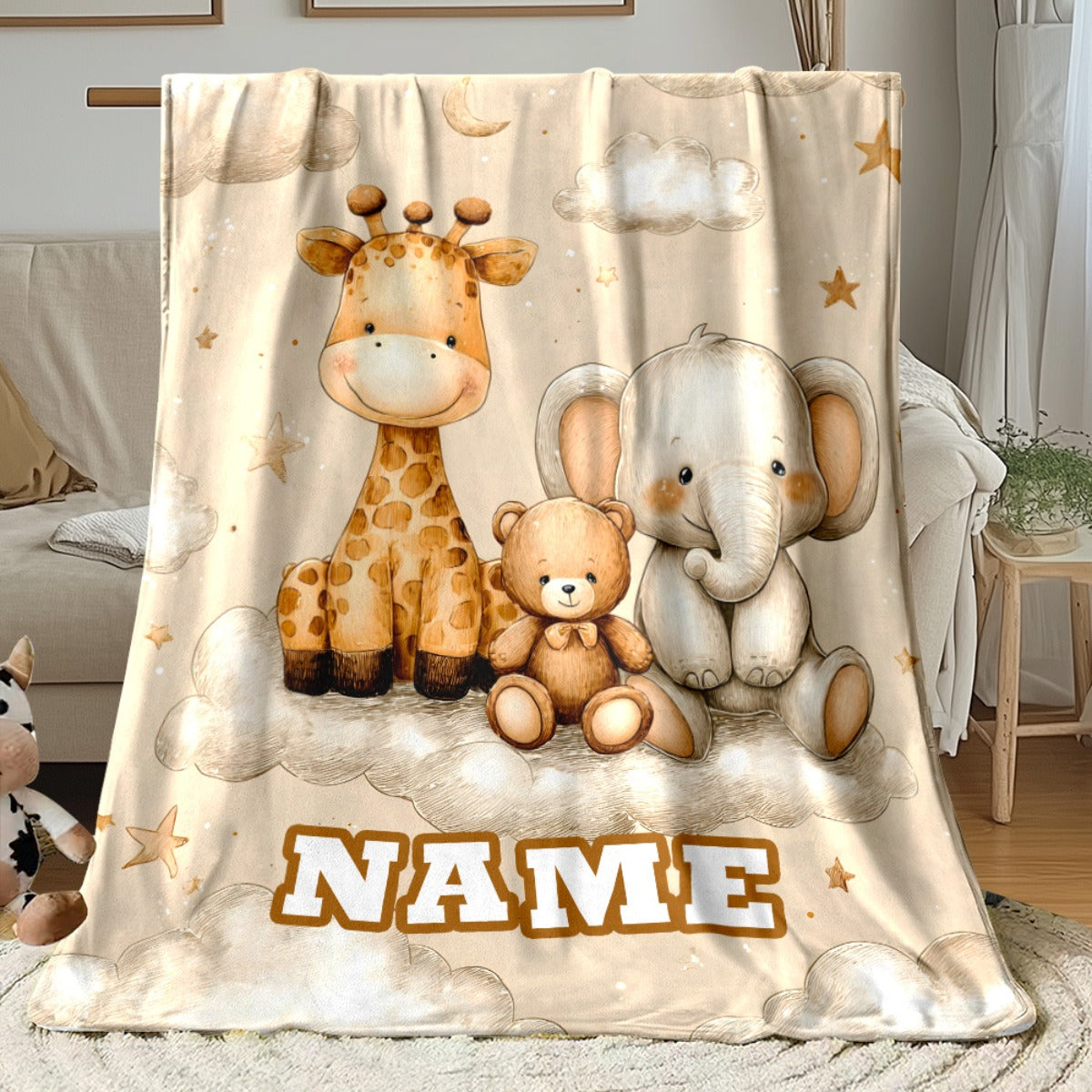 Personalized Family Love Throw for Mom - Custom Cozy Memory Design