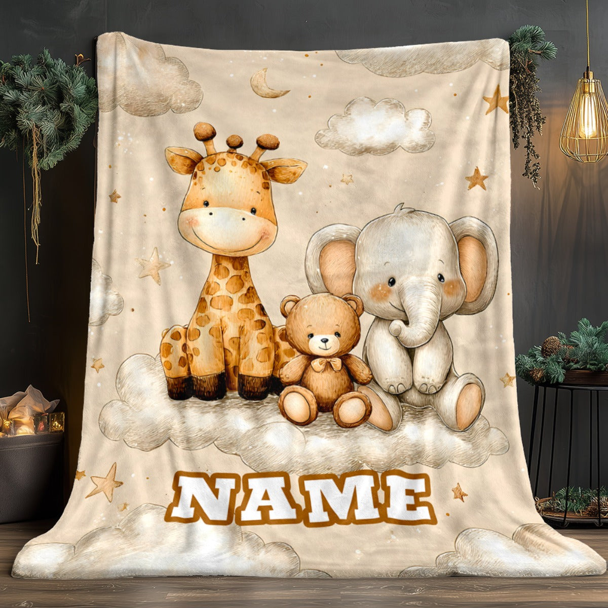 Custom Nursery Blanket - Personalized Photo Design