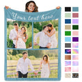 Personalized Family Blanket - Cozy Photo Keepsake for Dad and Husband
