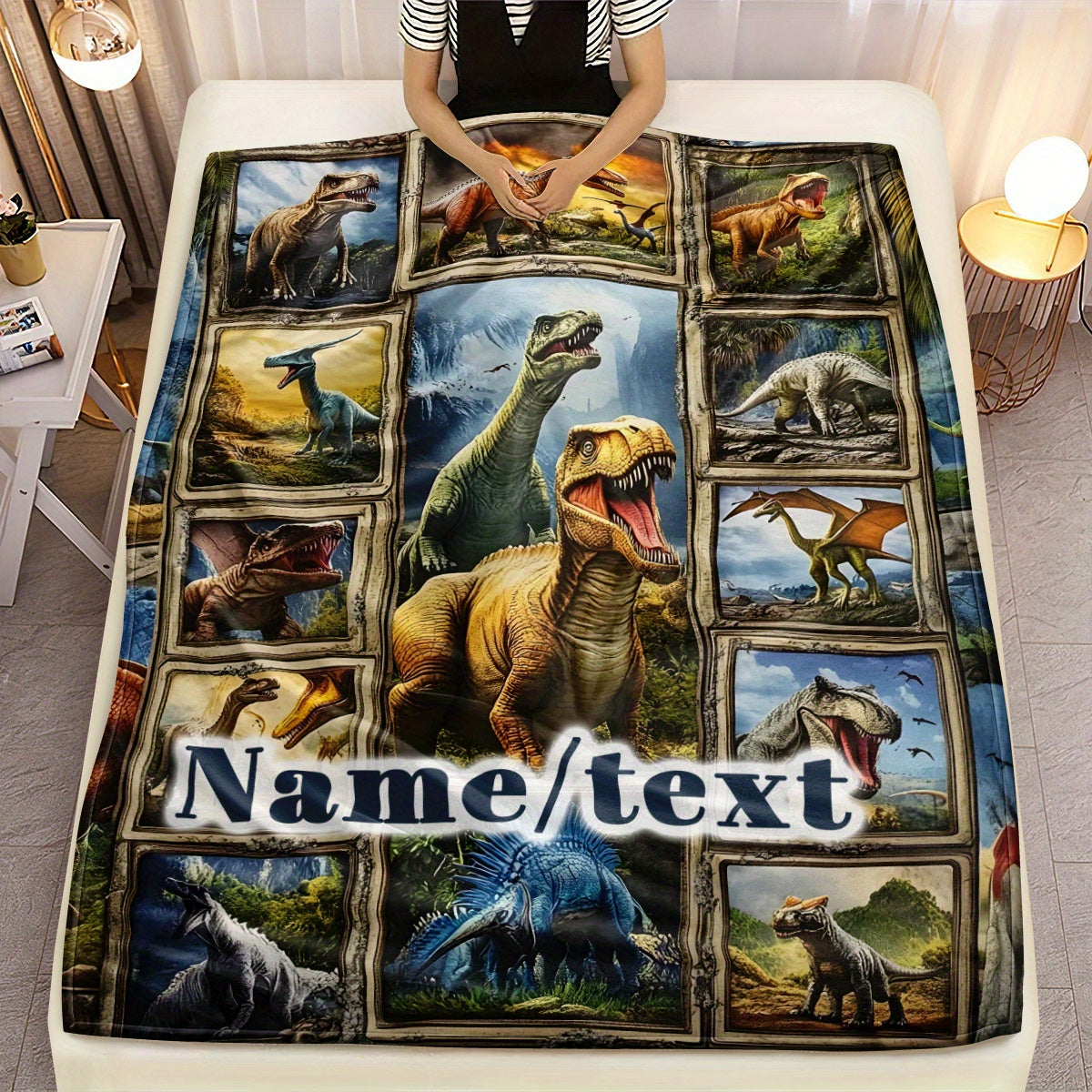 Personalized Dog Lover Throw - Custom Cozy Blanket Gift