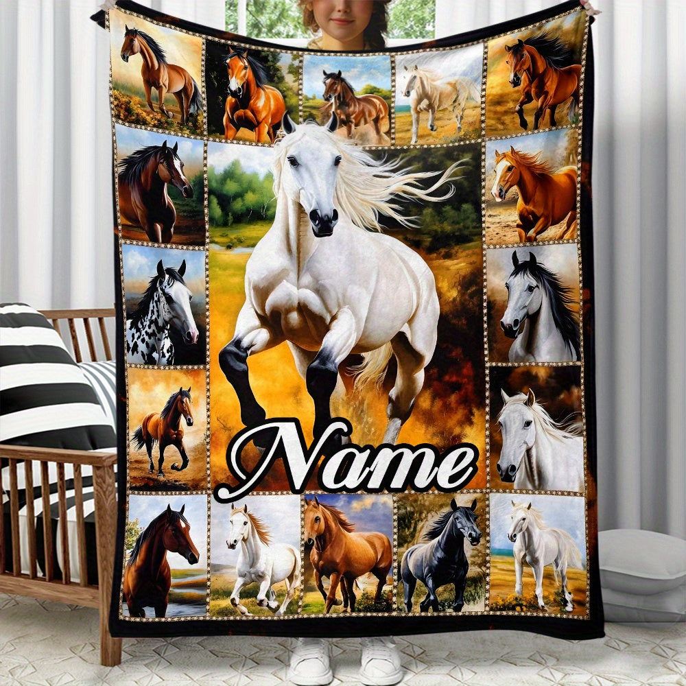 Custom Best Friend Comfort Blanket - Personalized Cozy Gift Design
