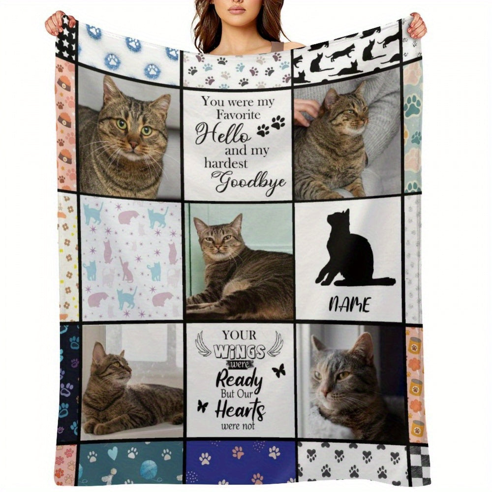 Custom Family Comfort Throw - Personalized Photo Blanket for Living Spaces