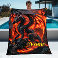 Custom Family Story Throw for Grandpa - Personalized Blanket Design