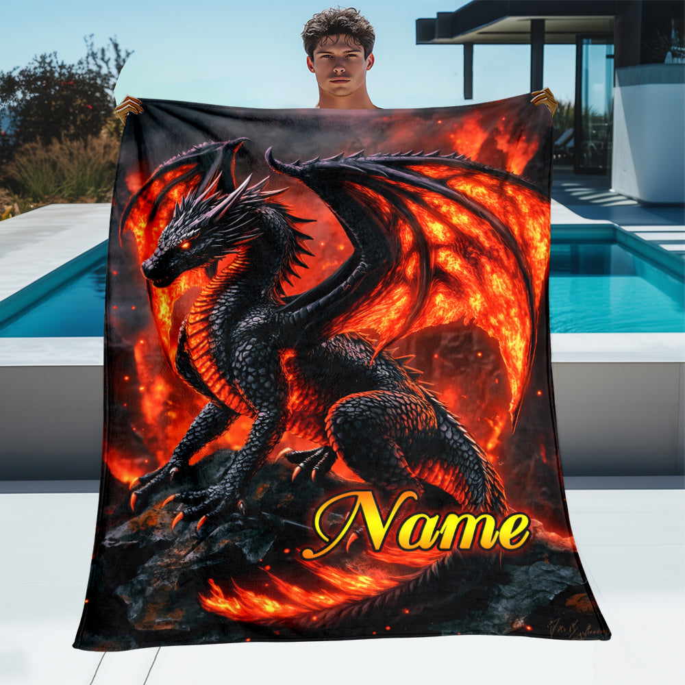 Custom Family Story Throw for Grandpa - Personalized Blanket Design