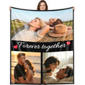 Custom Flannel Blanket - Personalized Photos and Text for Family Gifts