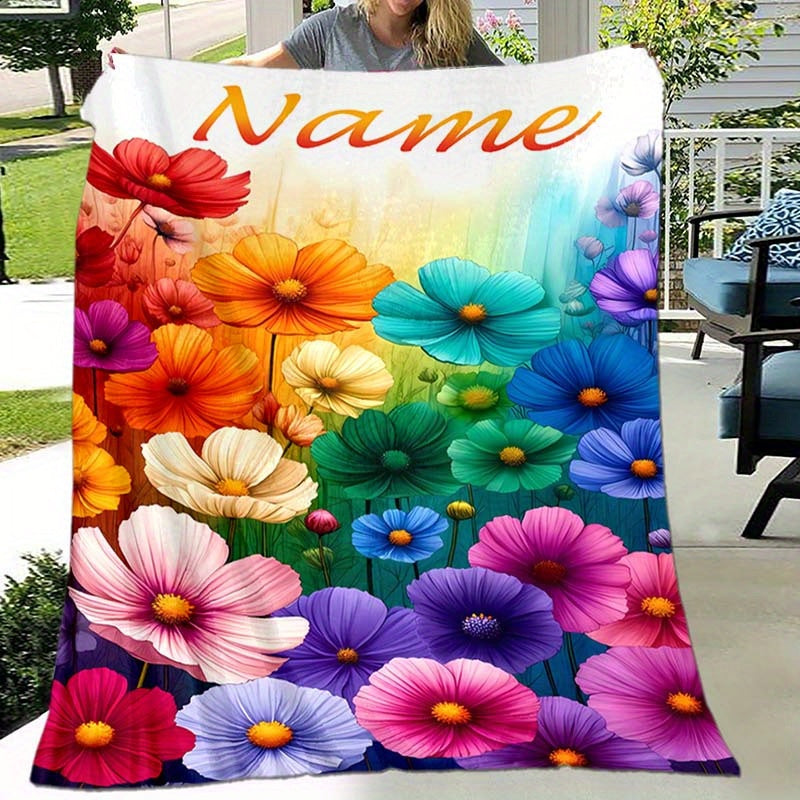 Custom Grandpa Photo Throw - Personalized Family Story and Memories