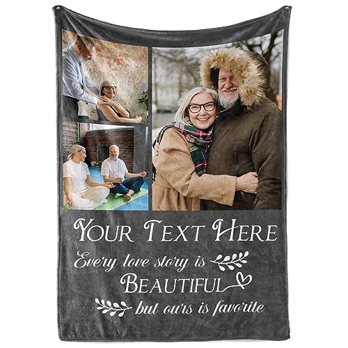 Personalized Memory Blanket - Custom Photo Throw for Family Keepsakes