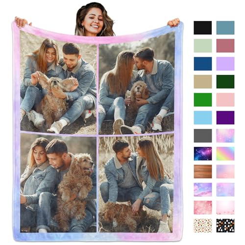Personalized Photo Throw - Heartfelt Gift for Parents and Loved Ones