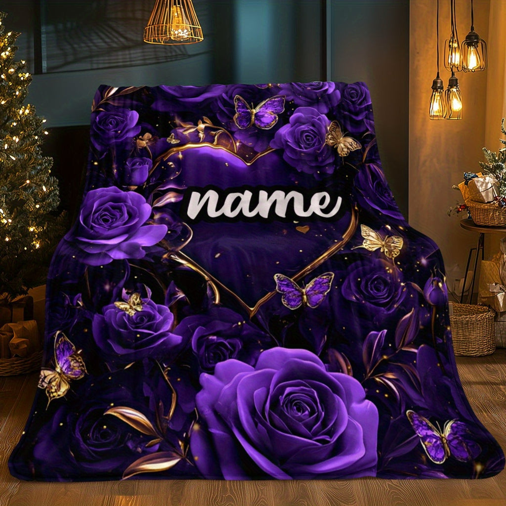 Custom Father Story Throw - Personalized Family Pictures and Love