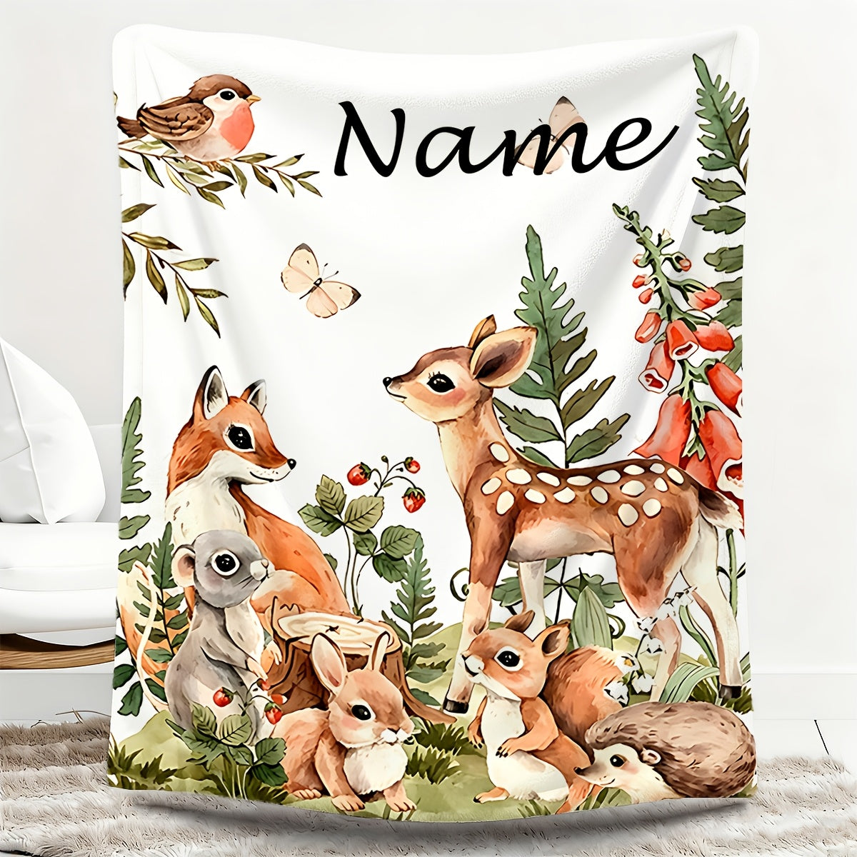 Personalized Family Comfort Blanket for Dad - Custom Keepsake Design
