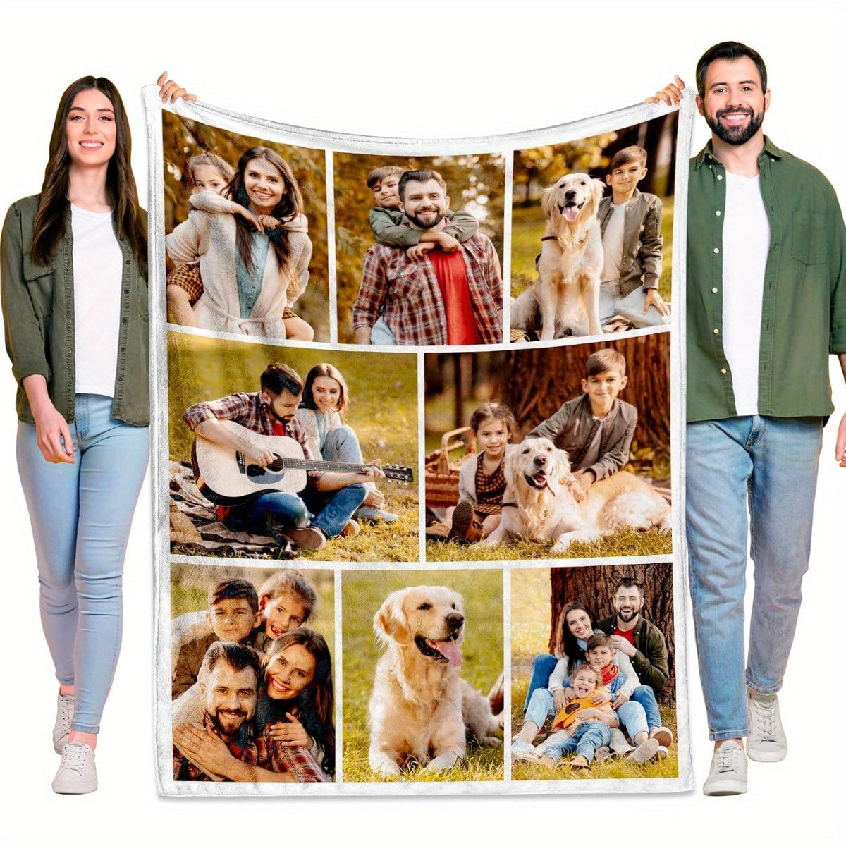 Personalized Retirement Story Blanket - Custom Celebration Photos