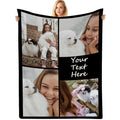 Custom Flannel Blanket with Photos - Cozy Family Decor