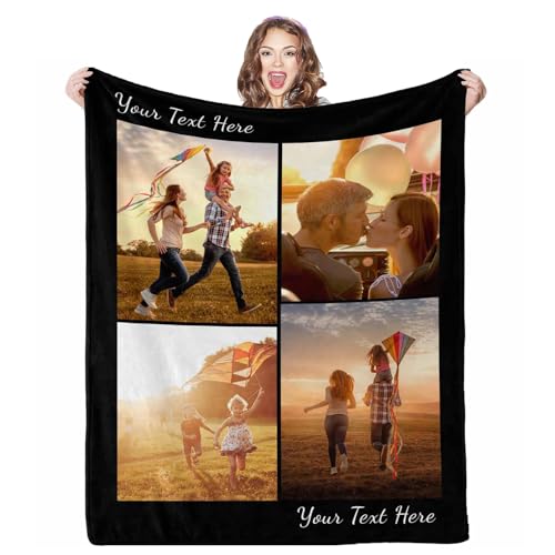 Custom Family Throw Blanket - Personalized Pictures for Cozy Living